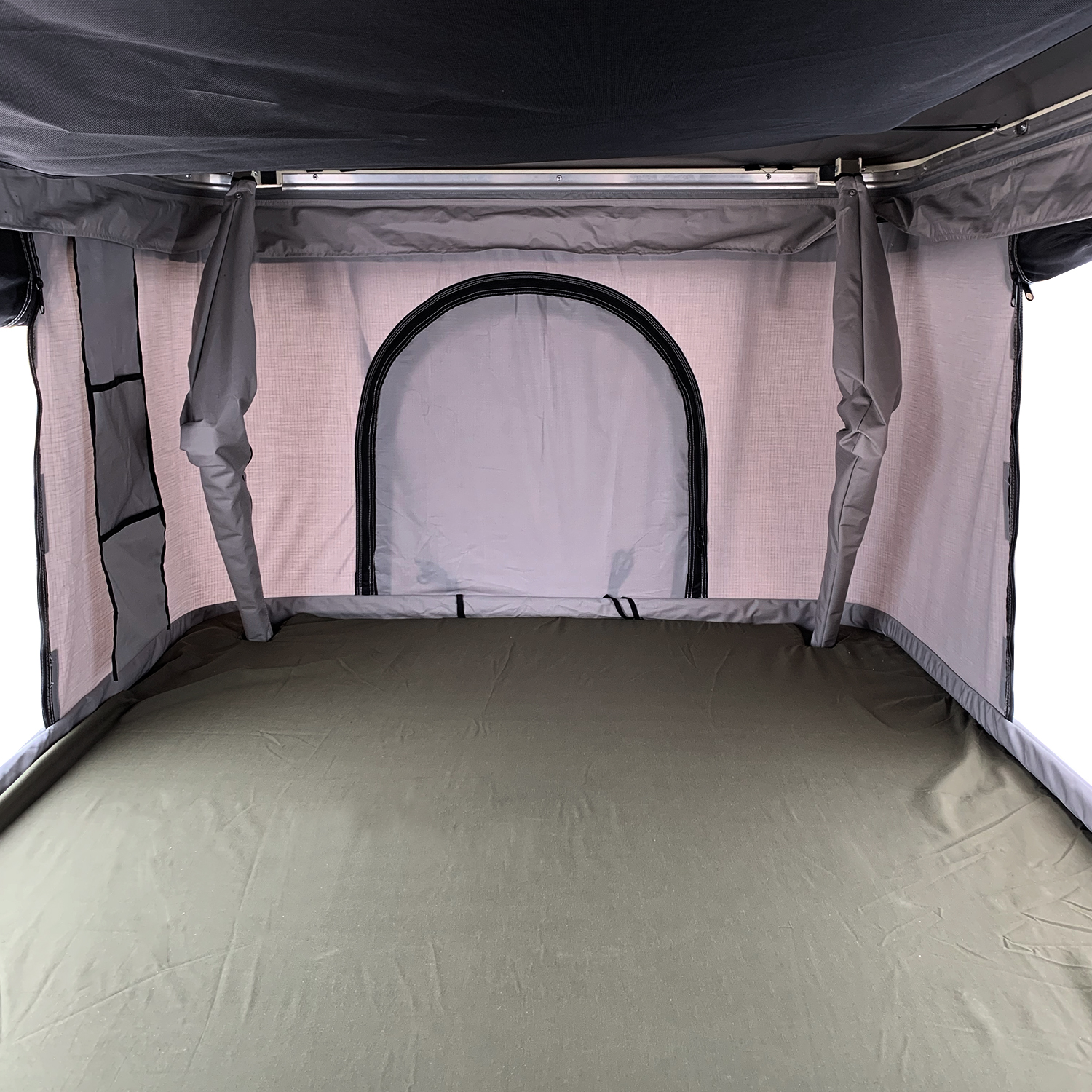 Carpa de techo rígida Nomad - Blanco / Beige