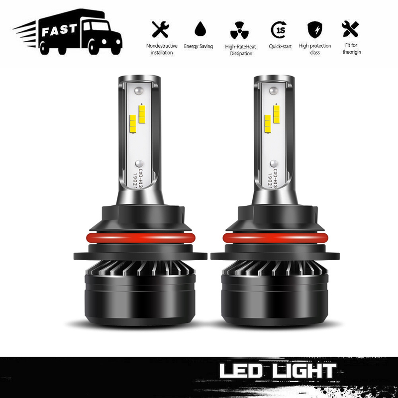 Kit de conversión de bombillas de faros LED, 6000LM 6000K Blanco frío