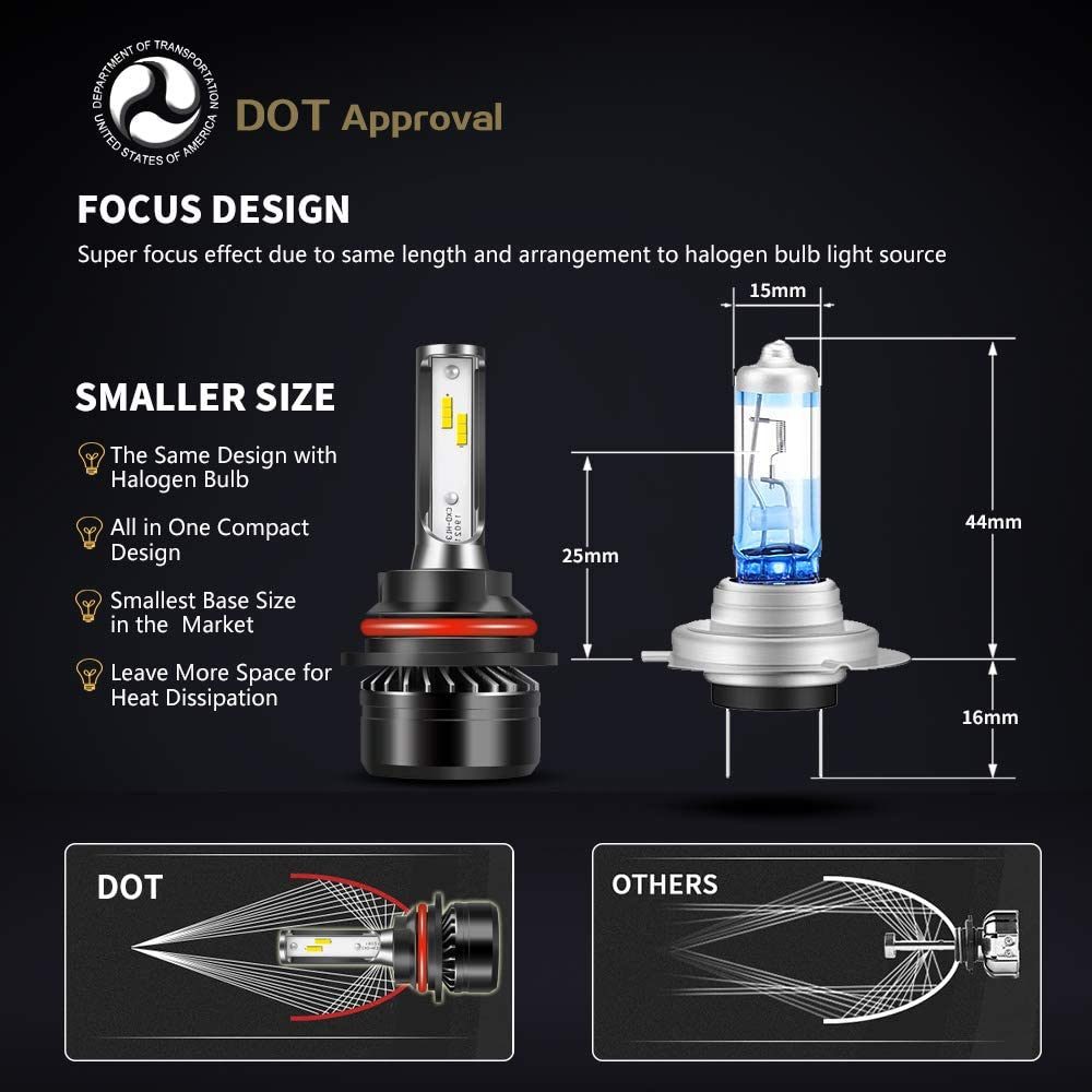 Bombillas del kit de conversión de faros delanteros todo en uno