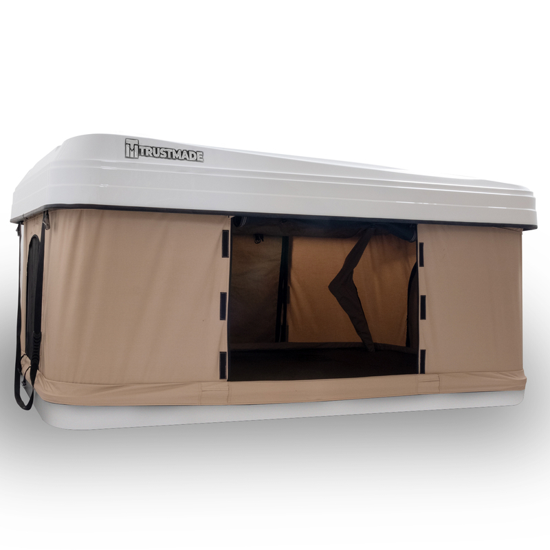 Carpa de techo rígida Nomad - Blanco / Beige